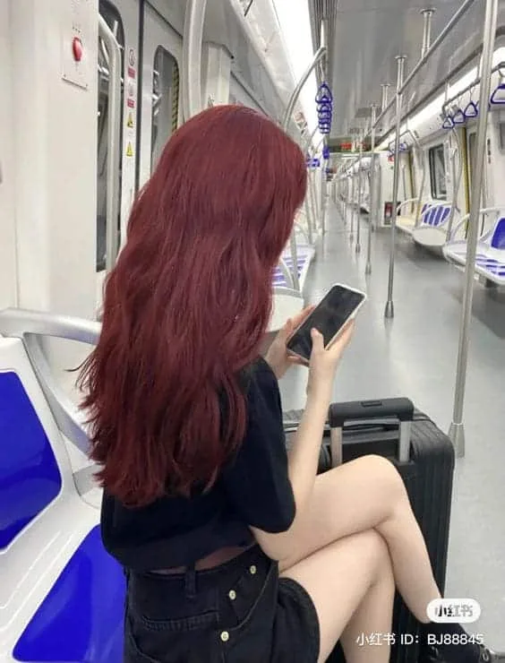 เทรนด์สีผม สีแดงเชอร์รี่ Cherry