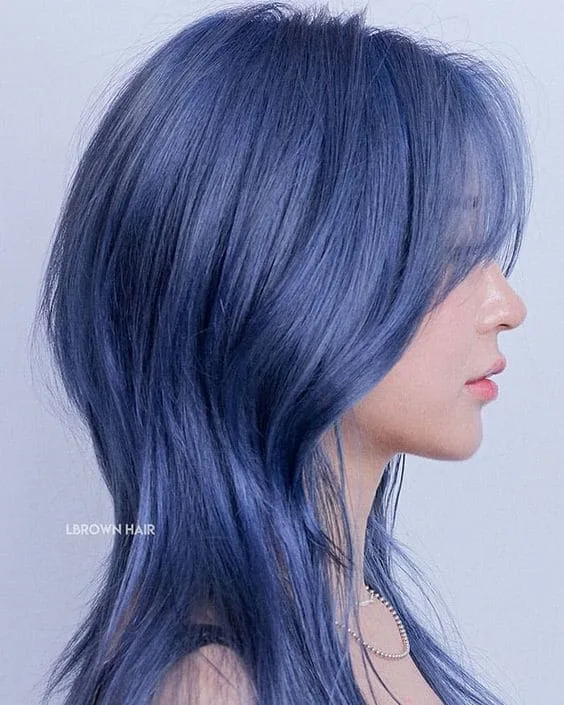 เทรนด์สีผม ขับผิว Denim blue