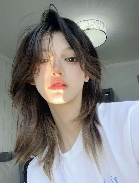 Wolf Cut ทรงผม