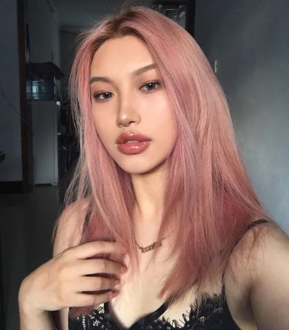 สีผม Milky Pink 2023